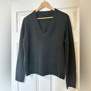 Jenni Kayne Flynn Cashmere Sweater, Forest Green, Size Small. Like New!